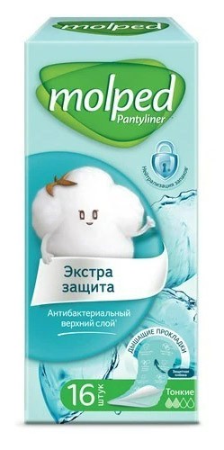 Прокладки Молпед ежедневки Pantyliner Extra Hygiene №16