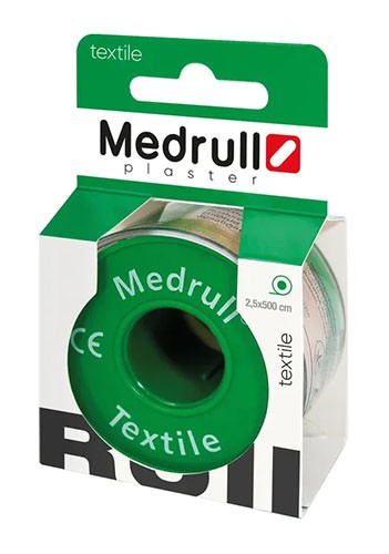 Лейкопластырь Medrull 1,25см x 500см на тканевой основе