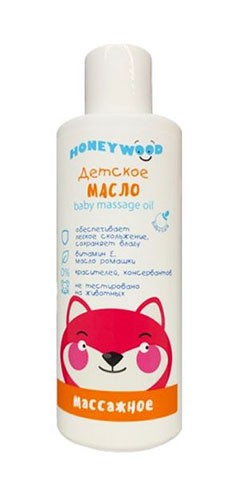 Масло массажное детское 200мл HONEYWOOD