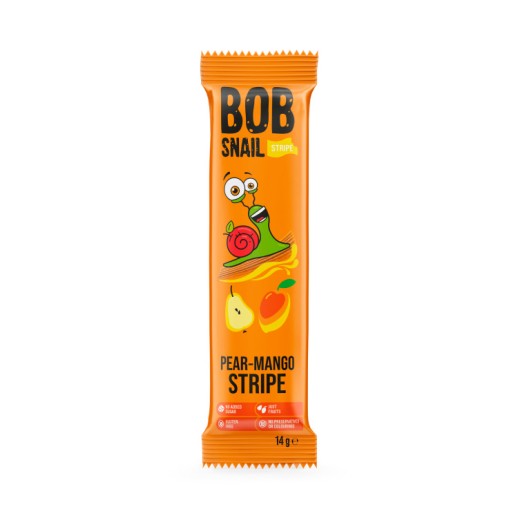 Улитка Боб натуральные страйпсы Груша-Манго 14г