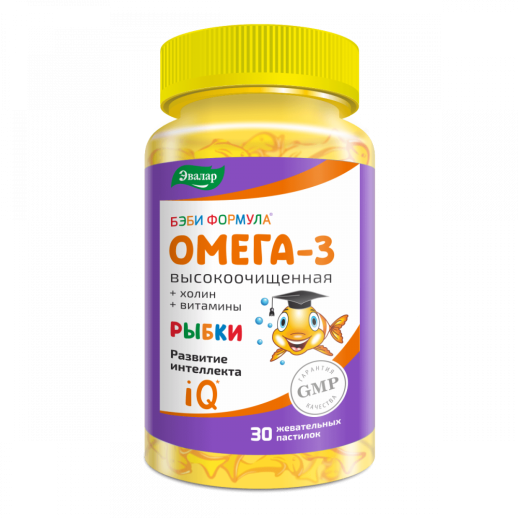 Бэби Формула Мишки Омега-3 №30 паст.жев.