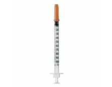 Шприц 1 мл инсулиновый U-100 несъемная игла 30G*5/16 (0,3*8мм)