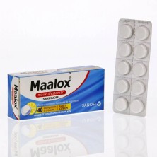 Маалокс 400мг №40 таб.жеват.вкус Лимона (без сахара)