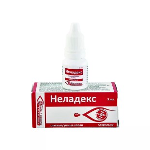 Неладекс капли гл/ушн 5мл (Дексаметазон + Полимиксин + Неомицин)
