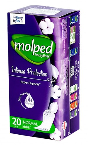 Прокладки Молпед ежедневки Pantyliner Normal №20 фиолетовые