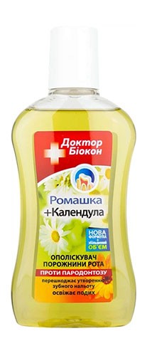 Ополаскиватель для полости рта Биокон против пародонтоза Ромашка + Календула 300мл