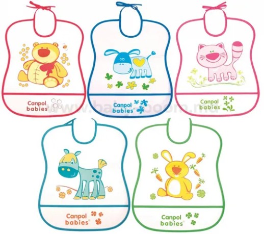 CANPOL - Нагрудник пластиковый мягкий