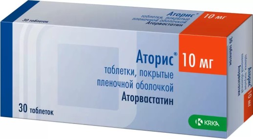 Аторис 10мг №30 таб. (Аторвастатин)