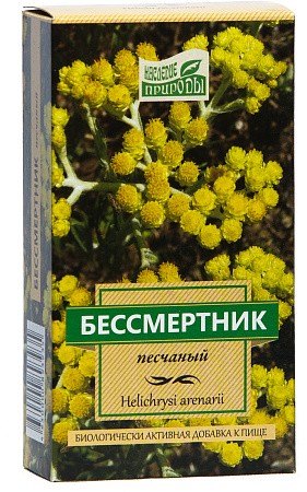 Бессмертника песчаного цветки 30г сырье растительное измельченное