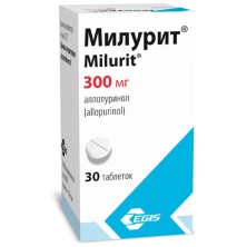 Милурит(аллопуринол) 300мг №30 таб.
