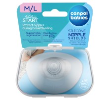 CANPOL - Накладки для груди силиконовые EasyStart разм.M/L