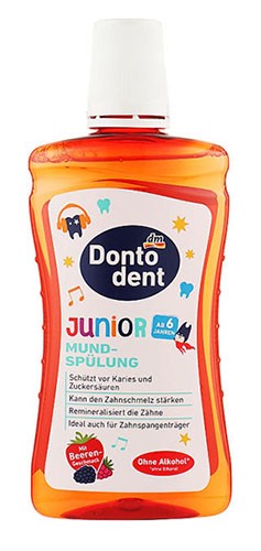Ополаскиватель для полости рта ДОНТО ДЕНТ Junior (для детей от 6лет) Защита от кариеса 500мл