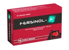 Ферсинол-F №30 таб.жевательные (железосодержащее антианемическое ср-во)