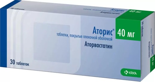 Аторис 40мг №30 таб. (Аторвастатин)