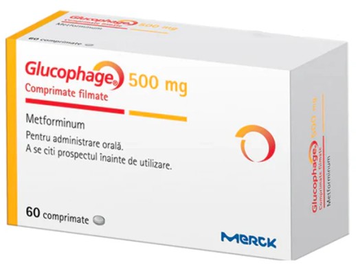 Глюкофаж 500мг №60 таб.(метформин)