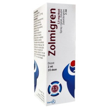 Золмигрен спрей 2,5мг/доза 2мл 20доз (Золмитриптан)