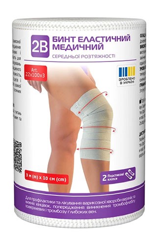 Бинт мед.эл.средней растяжимости 3м х 10см ленточный