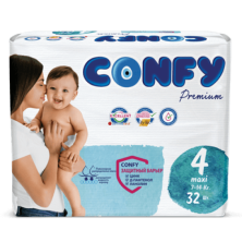 CONFY - Подгузники детские Premium Maxi 4 №32 (7-14кг)