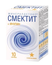 Минералдетокс Смектит-Плюс Инулин 3,27г №10 саше,пор.д/пригот.р-ра внутрь БАД