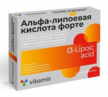 Альфа-липоевая кислота Форте 100мг №30 таб.п/о БАД