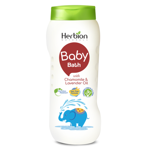 Herbion Средство для купания детское с маслом Ромашки и Лаванды 200мл