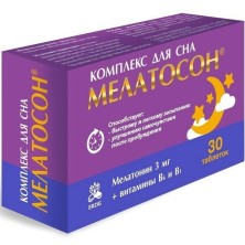 Мелатосон №30 таб.п/п/о (Комплекс для сна)