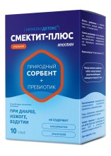 Минералдетокс Смектит-Плюс Инулин 4,24г №10 саше,пор.д/пригот.р-ра внутрь (Апельсин) БАД