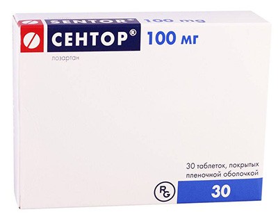 Сентор 100мг №30 таб.(лозартан)
