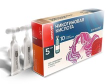 Никотиновая кислота для волос 5мл №10 тюбик-капельница (Рост и Укрепление корней волос)