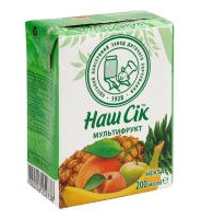 Сок НАШ СОК Нектар Мультифрукт 0,2л