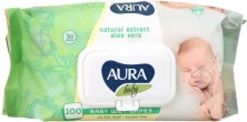 Салфетки влаж. АУРА детские Экстракт Алоэ Вера №100 с крышечкой