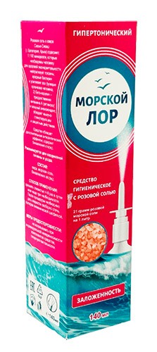 Морской Лор 140мл Гипертонический р-р при заложенности носа