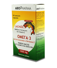 AboPharma Рыбий жир из Лосося 1000 мг №60 капс. (Омега-3 жирные кислоты и Вит.Е)