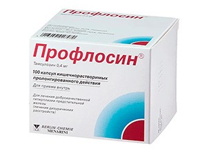 Профлосин 0,4мг №100 капс. (Тамсулосин гидрохлорид)