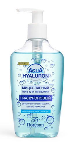 Гель для умывания мицеллярный Флоресан, Гиалуроновый 250мл Ф-216