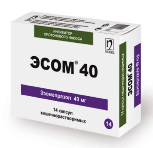 Эсом 40мг №14 капс.(Эзомепразол)