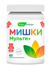 Мишки Мульти+ №60 паст.жев. БАД