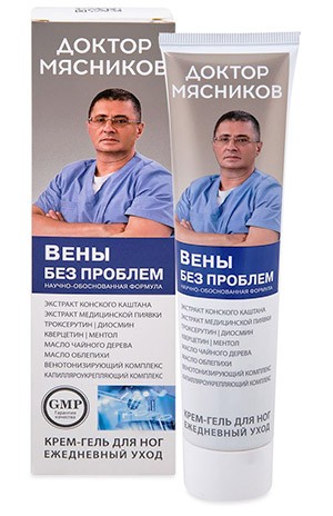 Доктор Мясников Крем-гель Вены без проблем 125мл для ног ежедневный уход