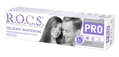 Зубная паста R.O.C.S. PRO Fresh mint 135г Деликатное отбеливание