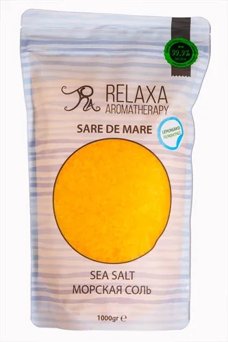 Соль для ванн RELAXA Лемонграс 1000г