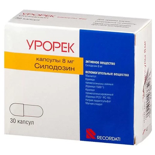 Урорек 8мг №30 капс