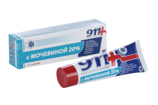 911 Крем для ног с Мочевиной 20% 100мл