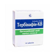 Тербинафин КВ 250мг №14 таб.