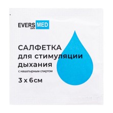 Салфетка для стимуляции дыхания с Нашатырем 3см*6см №1 / стерильная