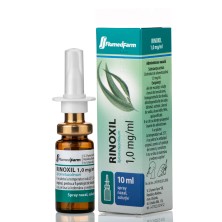 Риноксил 0.1% 10мл спрей назальный (Ксилометазолин + Эвкалиптовое масло)