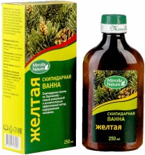 Скипидарная эмульсия для ванн Желтая 250мл Миролла