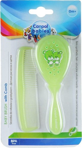 CANPOL - Щетка для волос (твердая щетина) + расческа