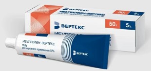 Ибупрофен гель 5% 50г НПВС