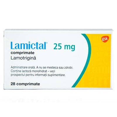 Ламиктал 25мг №28 таб. (Ламотриджин)