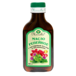 Масло репейное с Касторовым маслом и витаминами А и Е 100мл